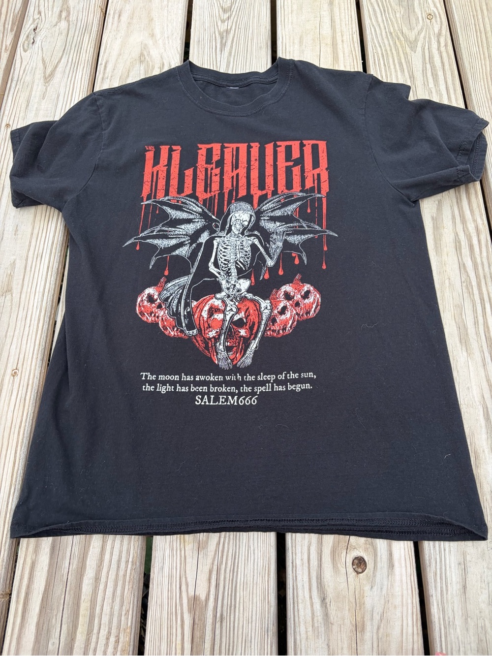 Officially Licensed KLEAVER‎ Band Shirt Ladie’s Sz Large Texas Black Metal